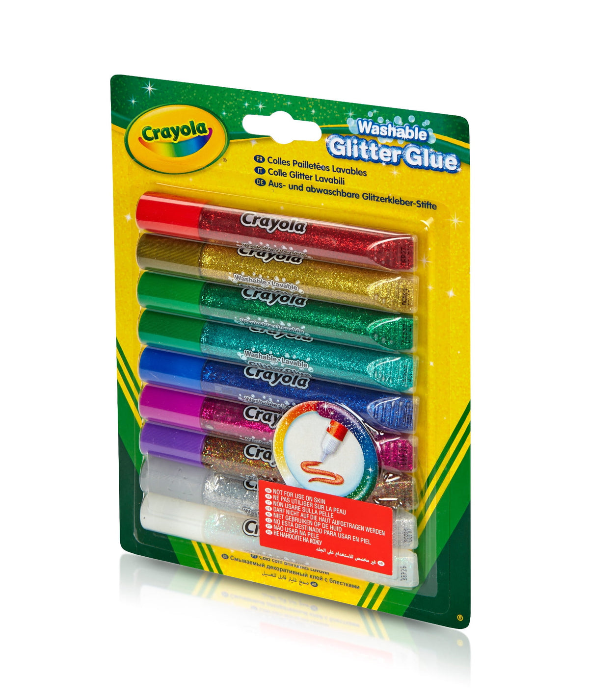 Crayola Washable Glitter Glue, 9 Count - image 5