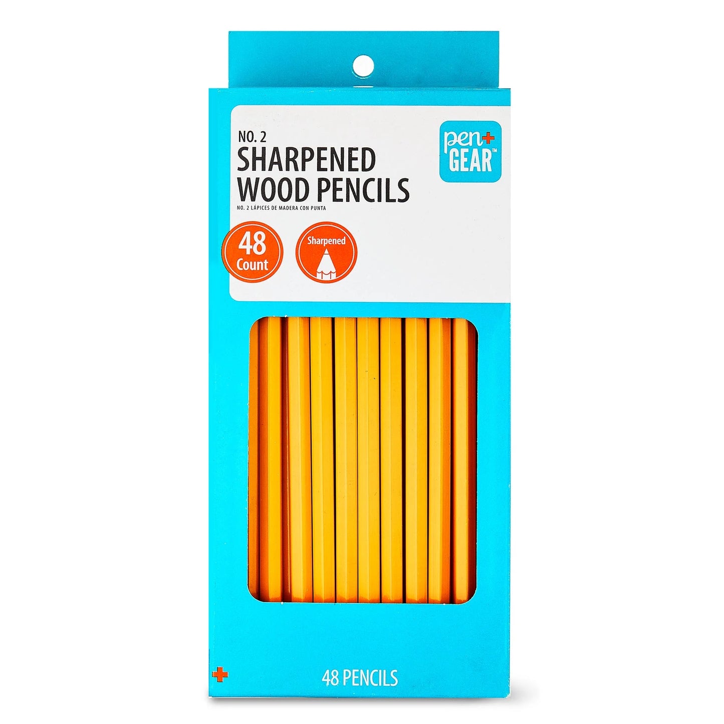 Pen+Gear #2 HB Sharpened Wood Pencils, Yellow, 24 Count