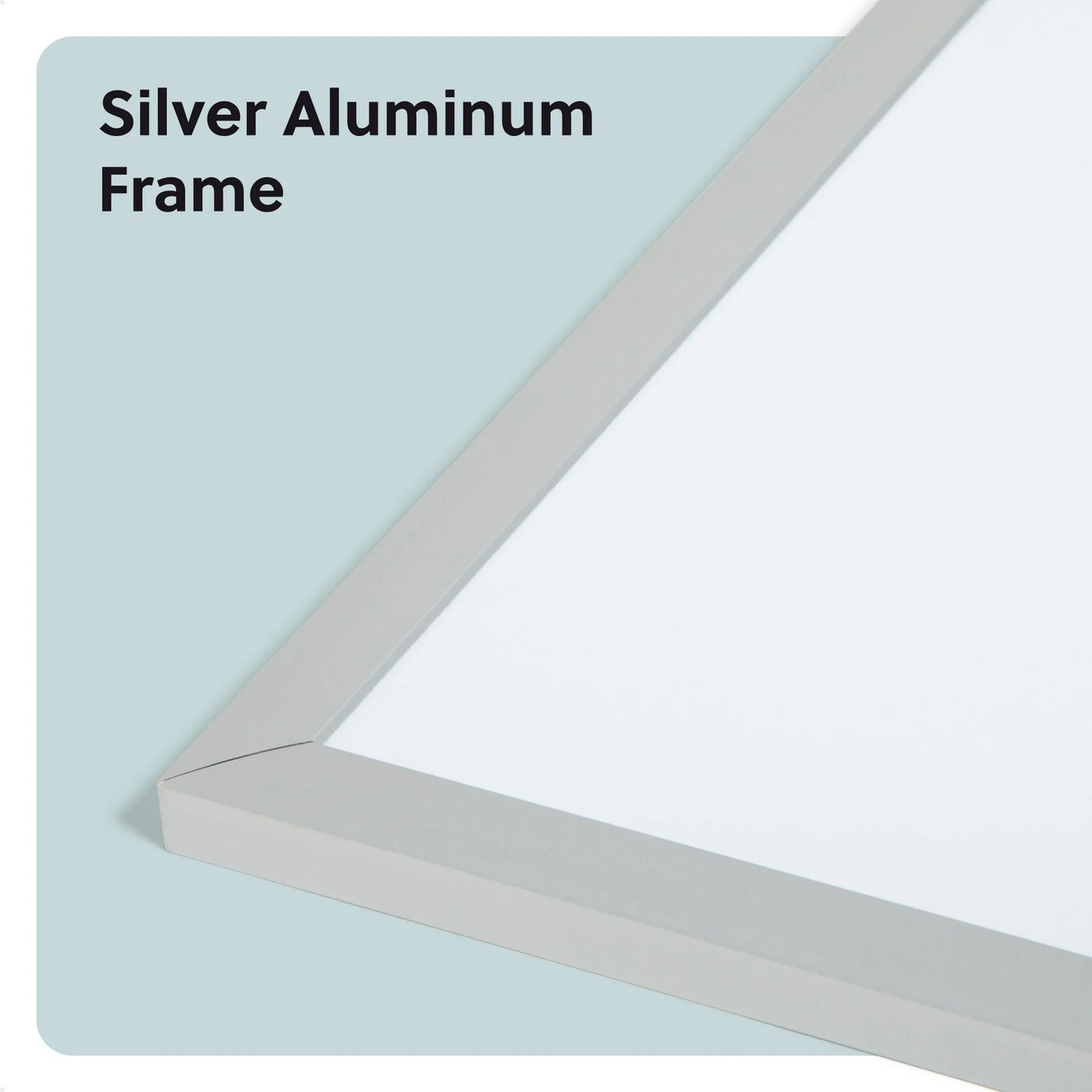 U Brands 35 x 23 in. Magnetic Dry Erase Whiteboard, Silver Metal Frame, Includes 2 Magnets, Marker, Tray