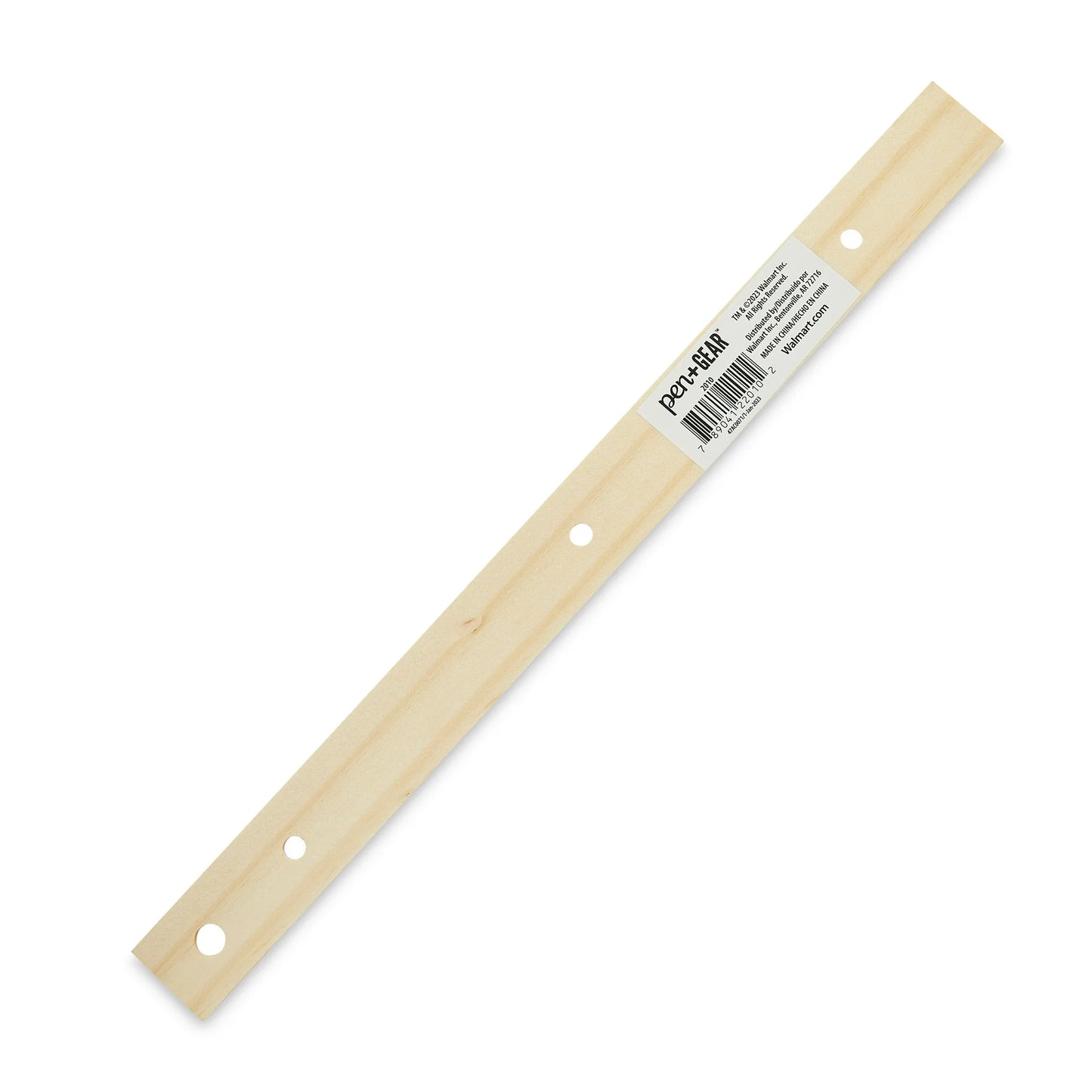 Pen + Gear Wood Ruler, 12 inch, Ideal for Elementary to High School Educational Level