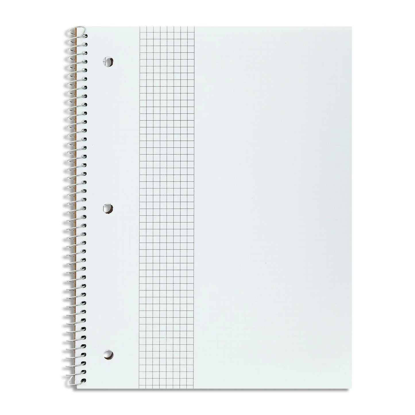 Pen+Gear 1 Subject Notebook, Grid Ruled, 8.5"x 10.5", Poly Cover, 80 Sheets