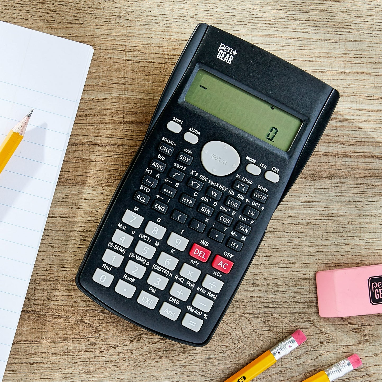Pen+Gear Scientific Calculator For High School Classes and Engineering, Black