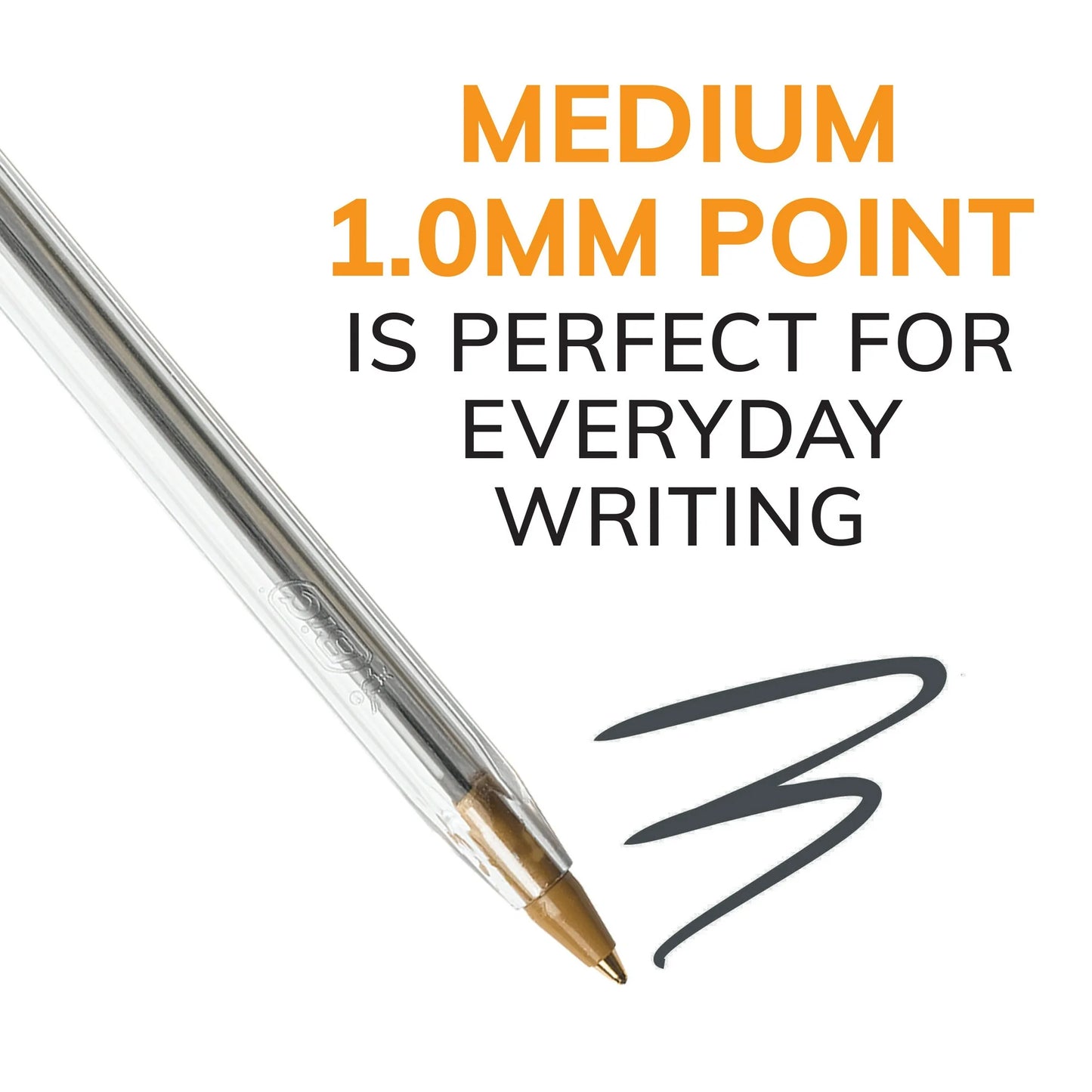 BIC Cristal Xtra Bold Ballpoint Pen, Bold Point, 1.6 mm, 10 Count