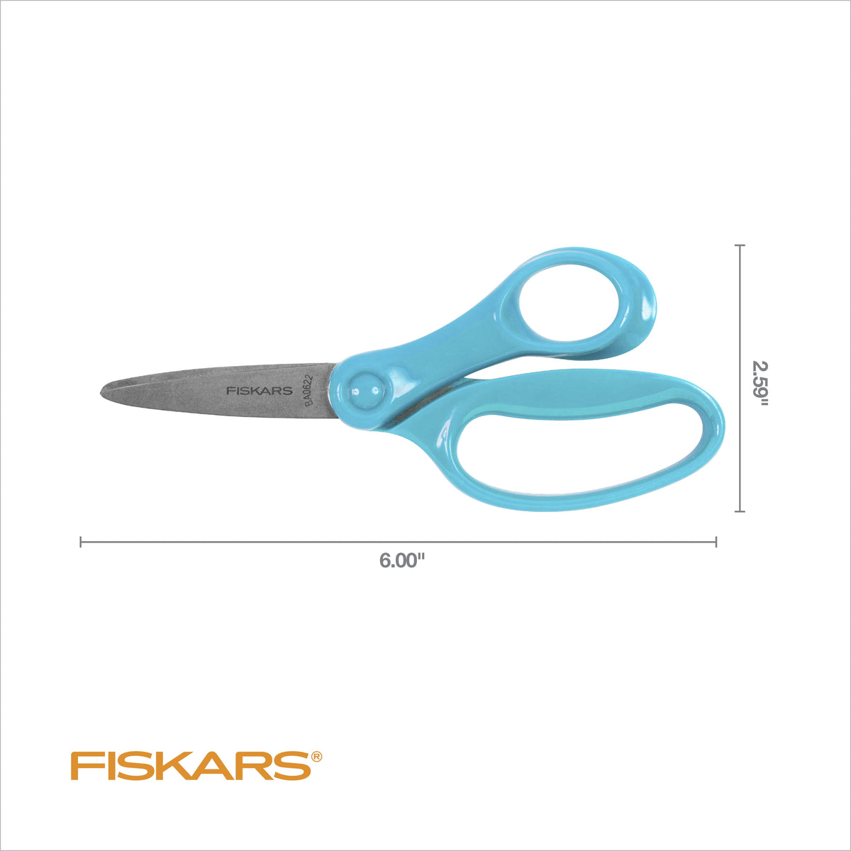 Fiskars Big Kid 6" Scissors, Turquoise - image 5