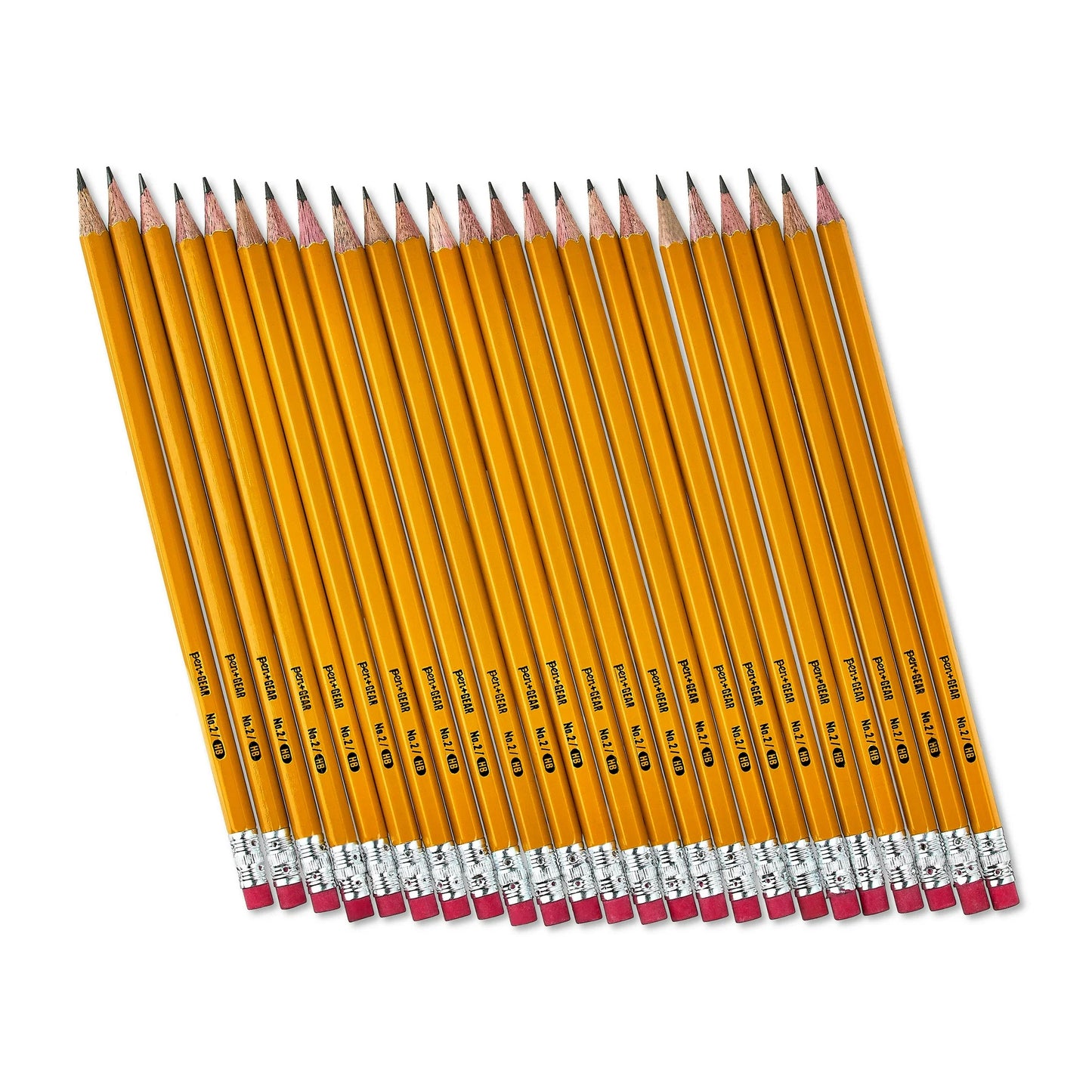 Pen+Gear #2 HB Sharpened Wood Pencils, Yellow, 24 Count