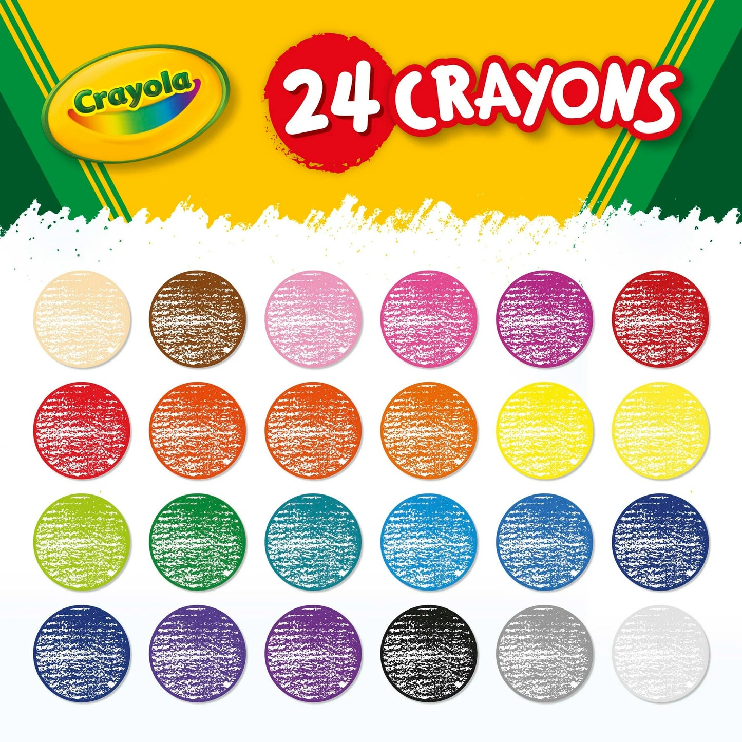Crayola Crayons, 24 Count, Coloring Supplies for Kids, Classroom Must Haves for Teachers, Classic Colors