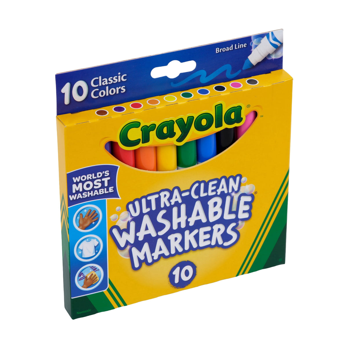 Crayola Ultra-Clean Washable Broad Line Markers, 10 Count - image 3