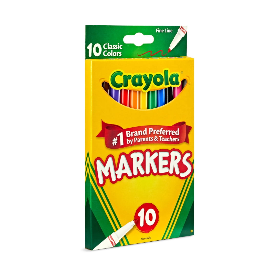 Crayola Fine Line Markers, Classic Colors, 10 Count - image 6