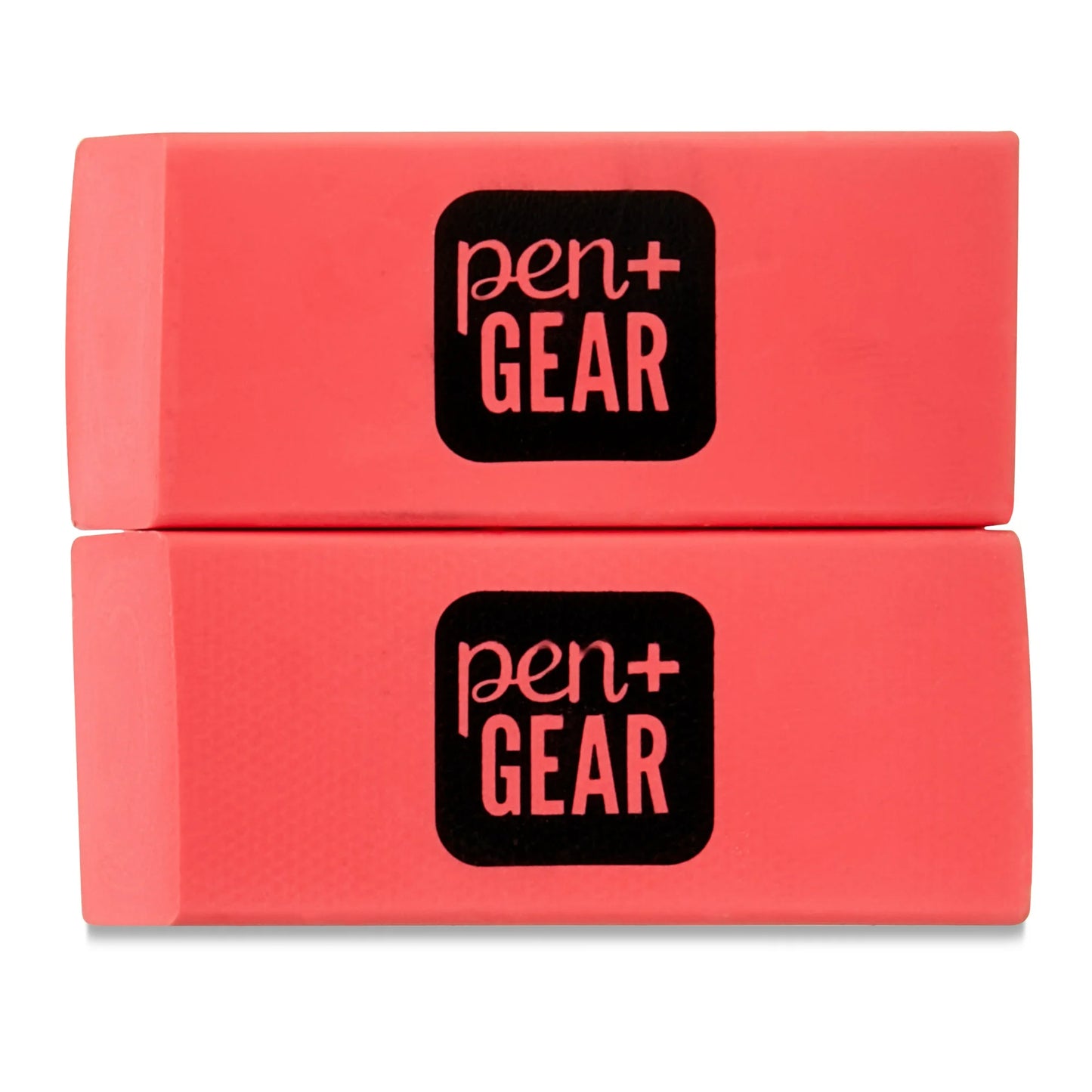 Pen+Gear Pink Block Erasers, 2 Count