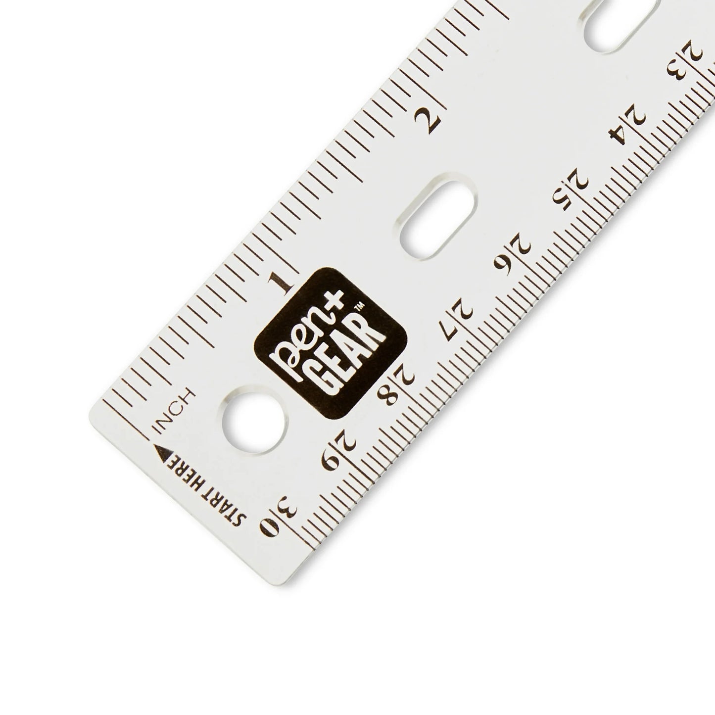 Pen+Gear 12" Plastic Ruler – Clear, Bulk pack Available , recommend for Middle School, High School, College,