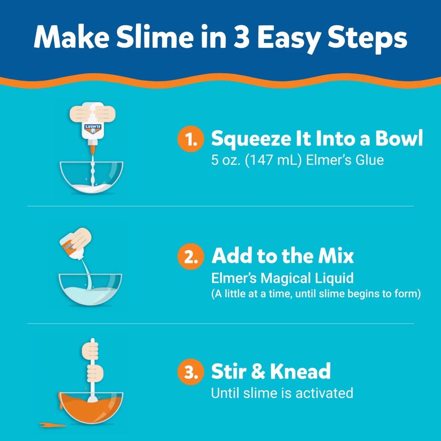 Elmer's Liquid School Glue, Washable, Great for Making Slime, 7.625 Ounces, 1 Count