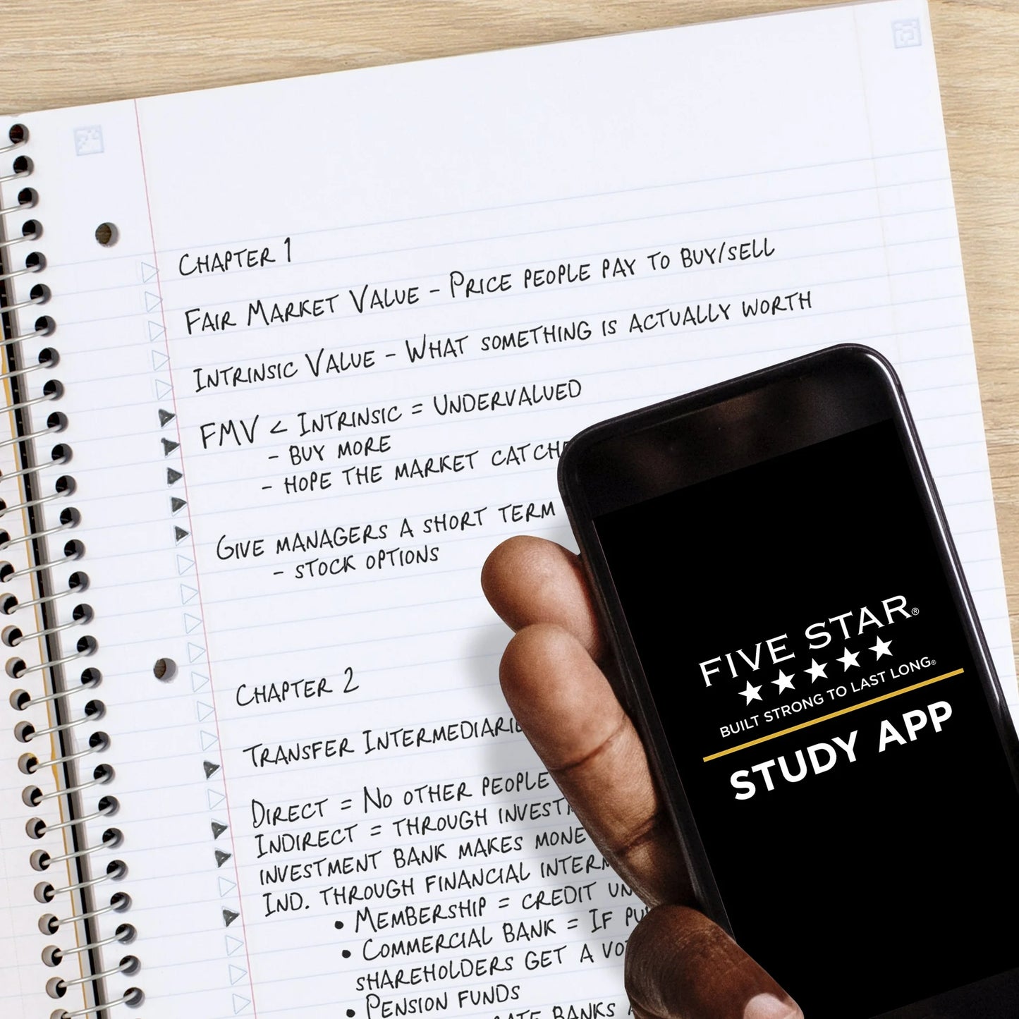 Five Star 1 Subject College Ruled Notebook Plus Study App, 8.5" x 11", Poly, Spiral, 100 Sheets