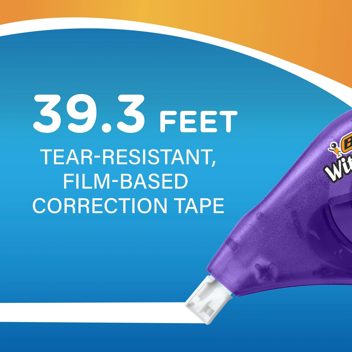 BIC Wite-Out EZ Correct Correction, 39.3 ft Tape, White