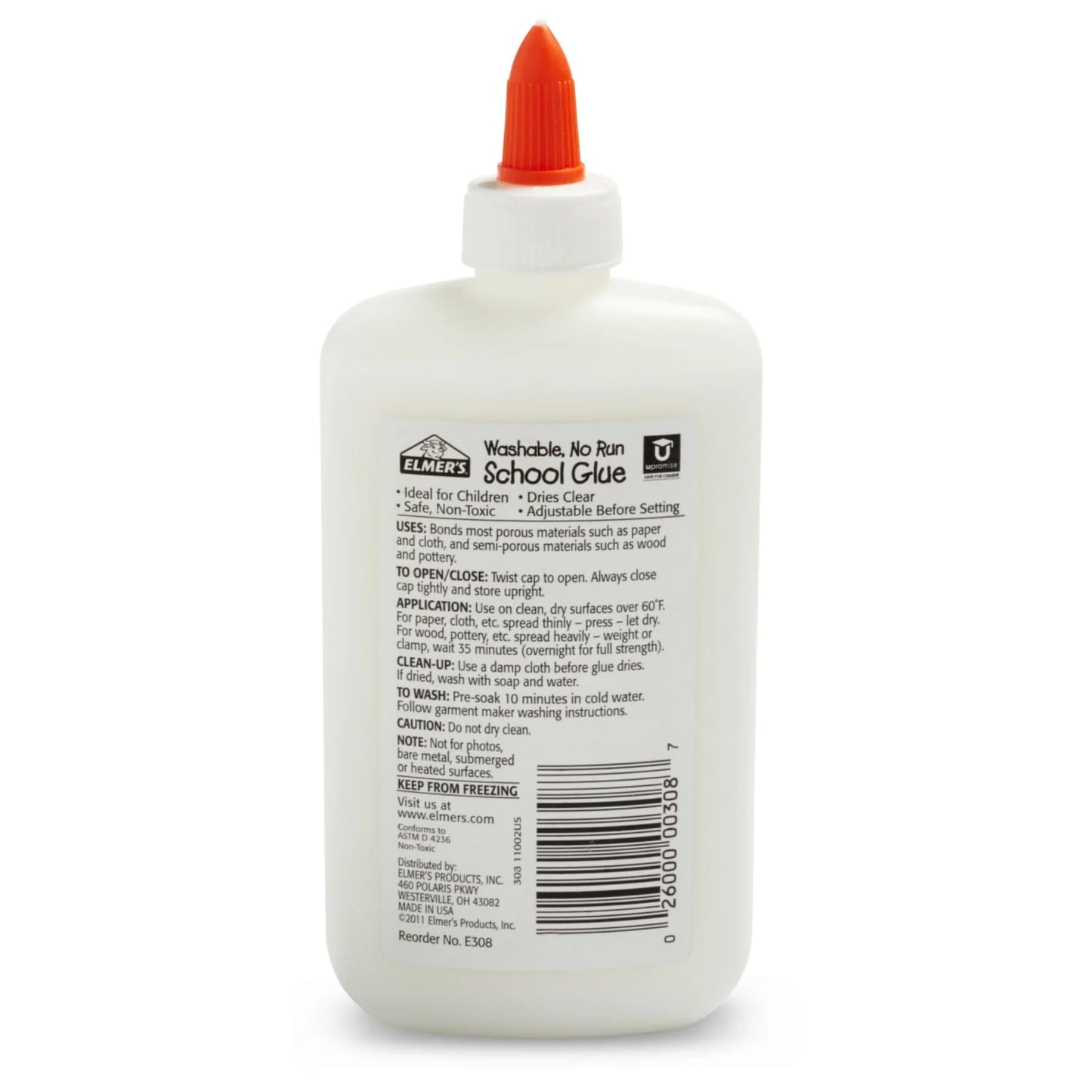 Elmer's Liquid School Glue, Washable, Great for Making Slime, 7.625 Ounces, 1 Count