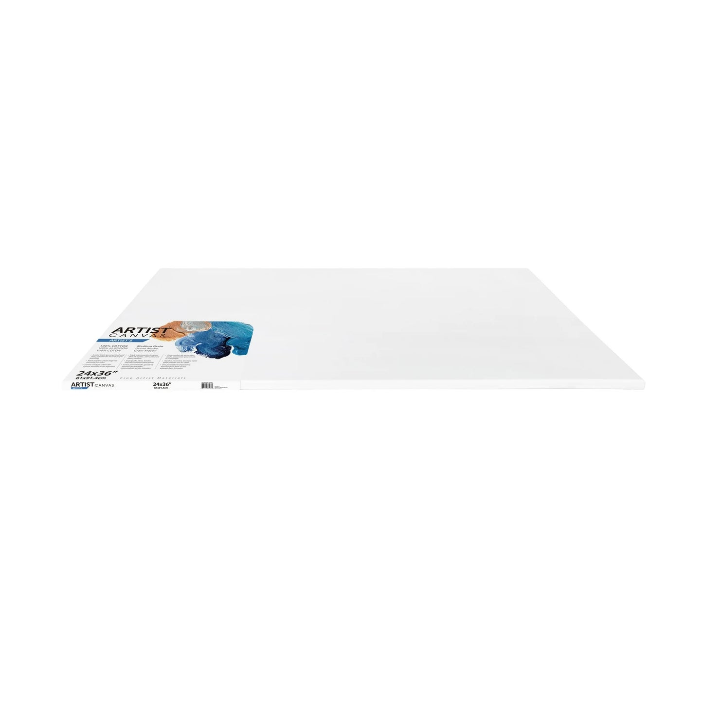 Artist Stretched Canvas, 24"X36", 100% Cotton Acid Free, White, Deluxe Canvas