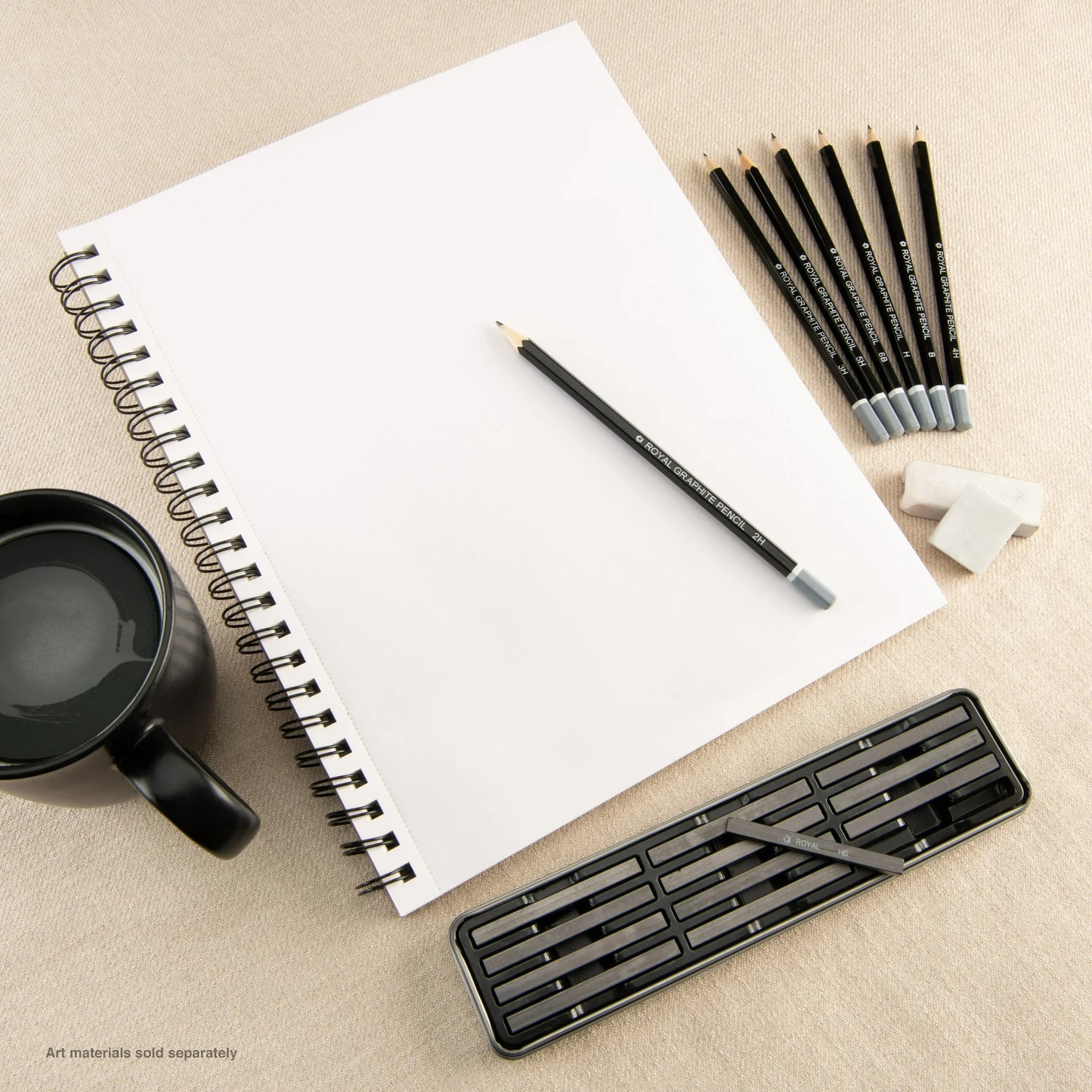 Bee Paper - Bee Inspired 9"x12" Sketching Paper Pad, 100 Sheets, Side Wire, 50lb. 74GSM