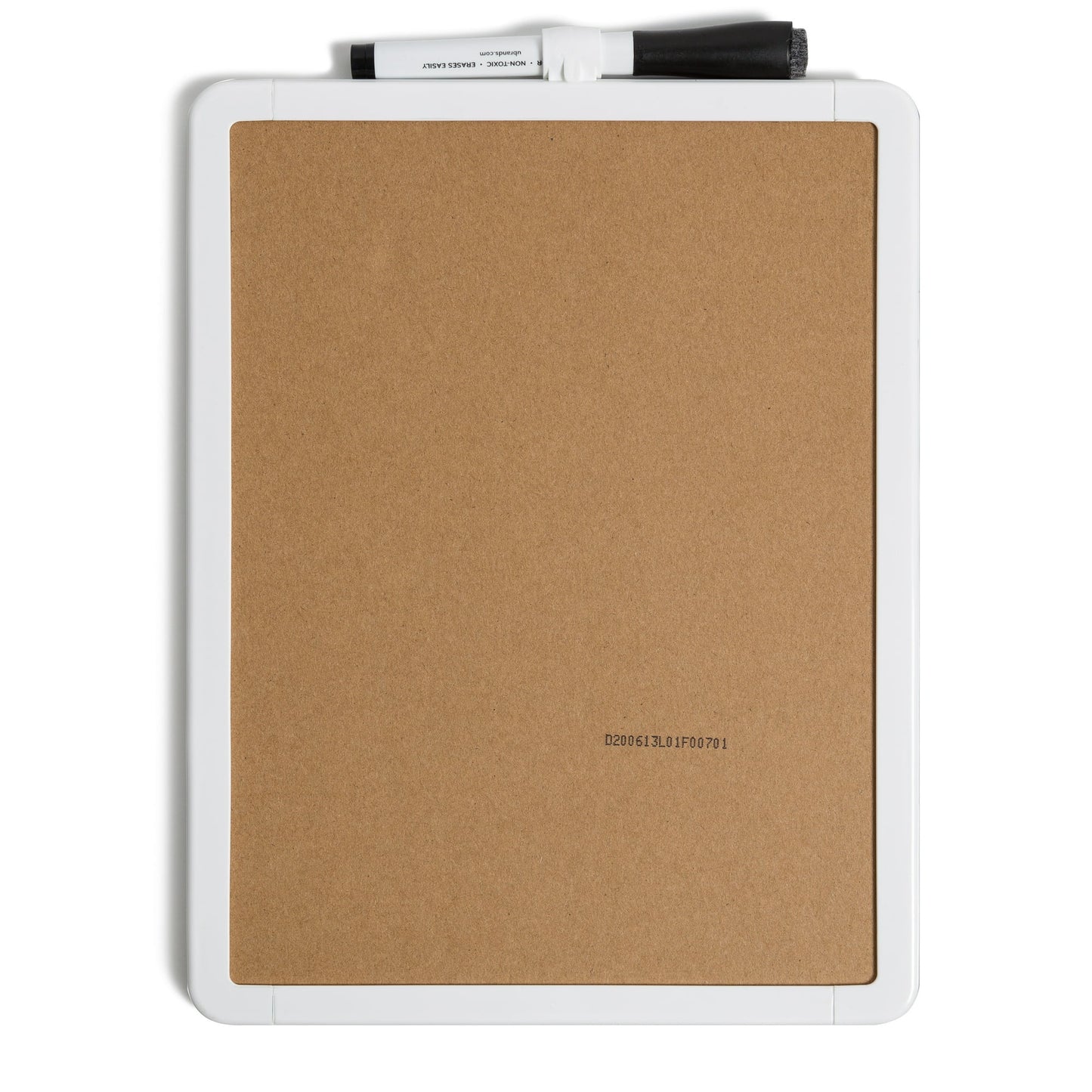 U Brands 8.5" x 11" Contempo Magnetic Dry Erase Whiteboard, White Frame, Handheld or Mountable
