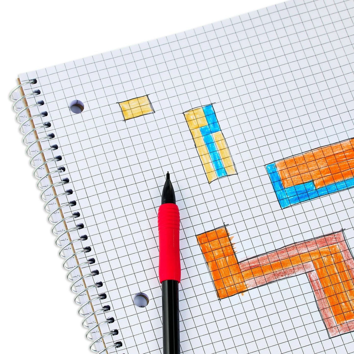 Pen+Gear 1 Subject Notebook, Grid Ruled, 8.5"x 10.5", Poly Cover, 80 Sheets