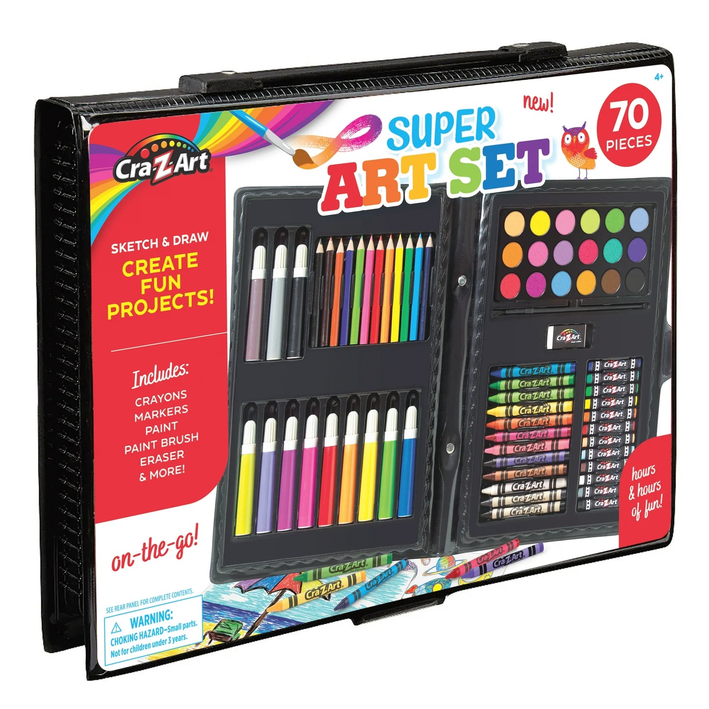 Cra-Z-Art Super Art Set-70 Piece Set for Creative Exploration