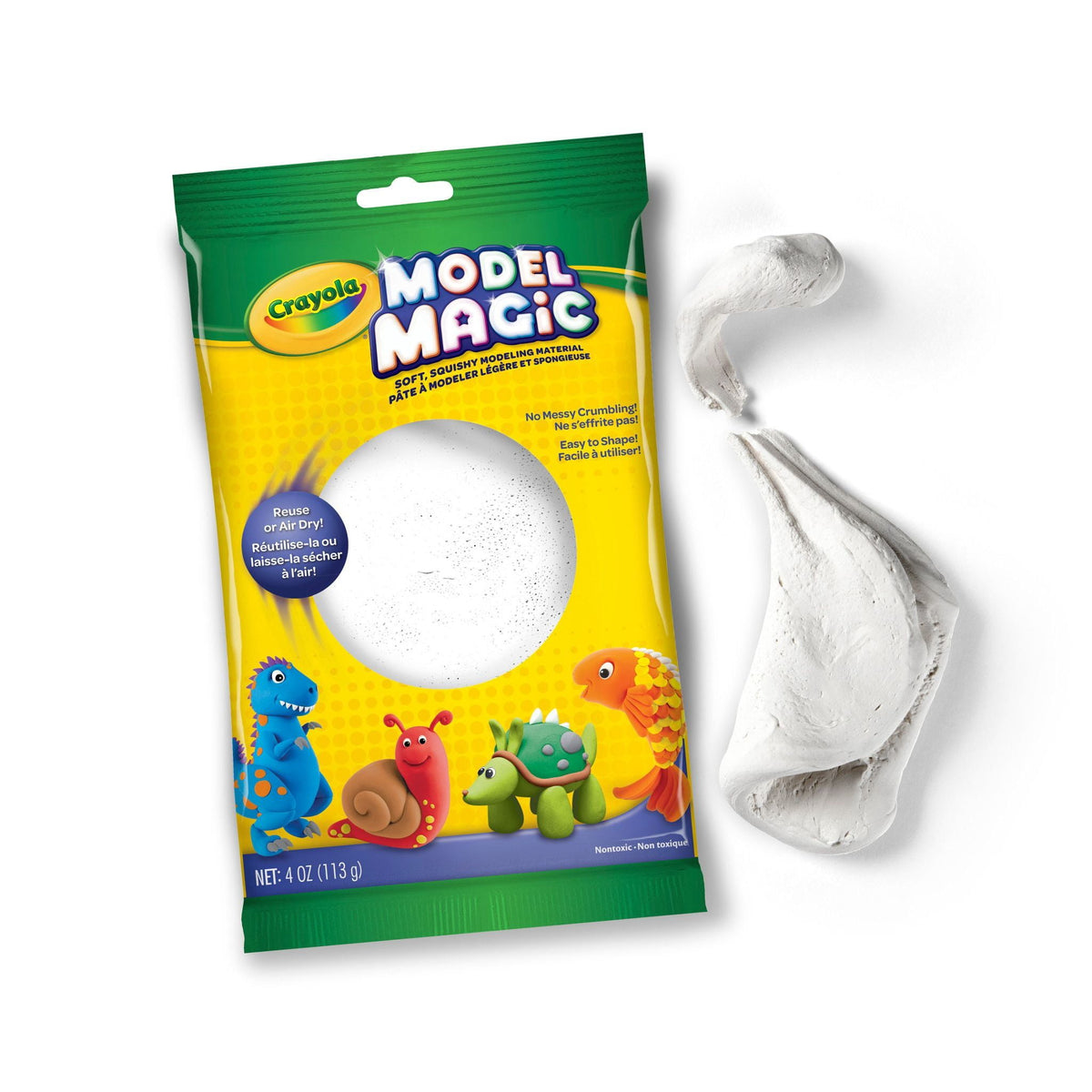 Crayola Model Magic Modeling Dough, White, 4 oz - image 5