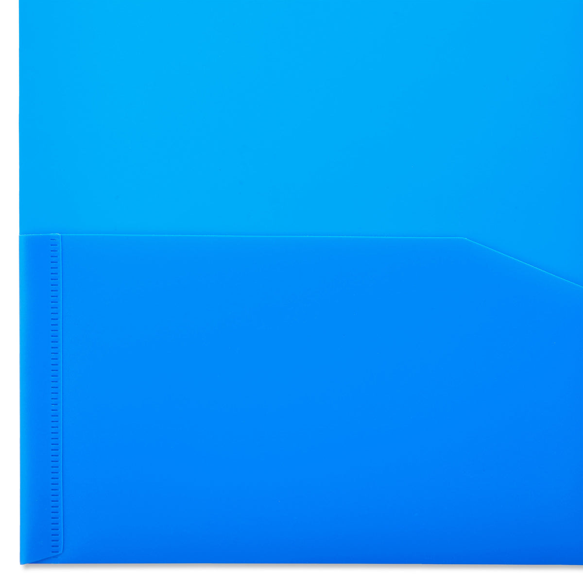 Pen+Gear 3-Prong 2-Pocket Poly Folder, Blue - image 2