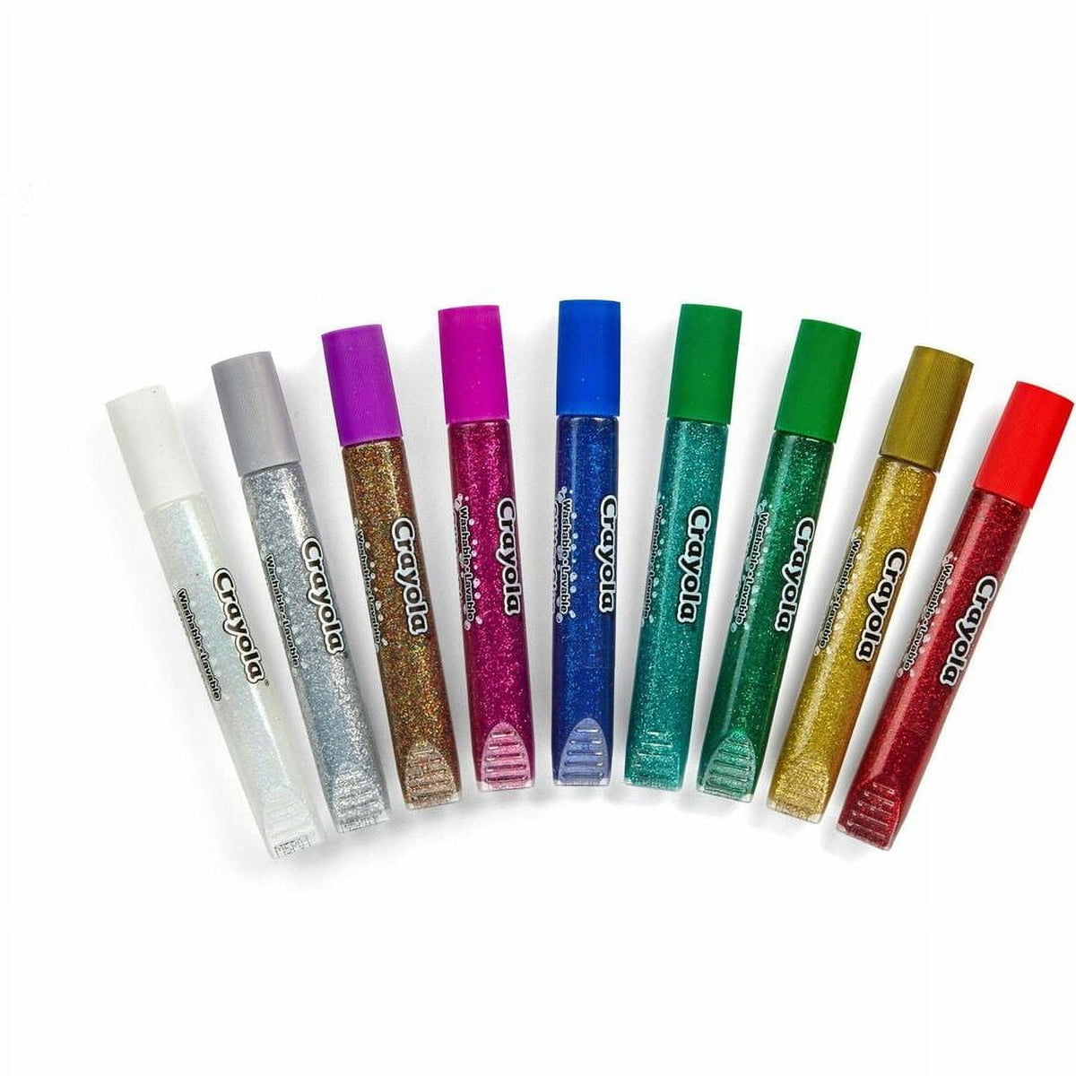 Crayola Washable Glitter Glue, 9 Count - image 3