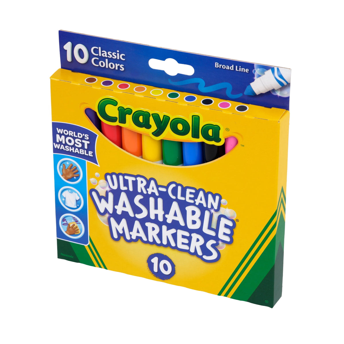 Crayola Ultra-Clean Washable Broad Line Markers, 10 Count - image 4