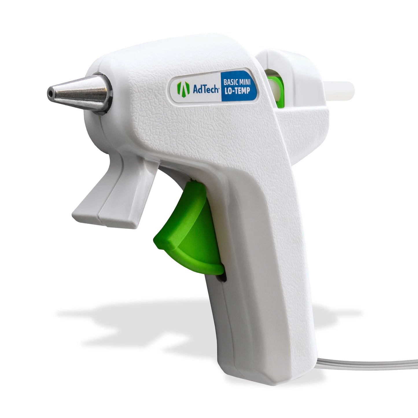 AdTech White Mini Glue Gun - Low Temperature Precision Crafting Tool