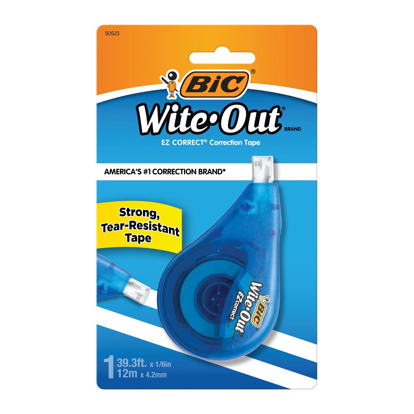 BIC Wite-Out EZ Correct Correction, 39.3 ft Tape, White