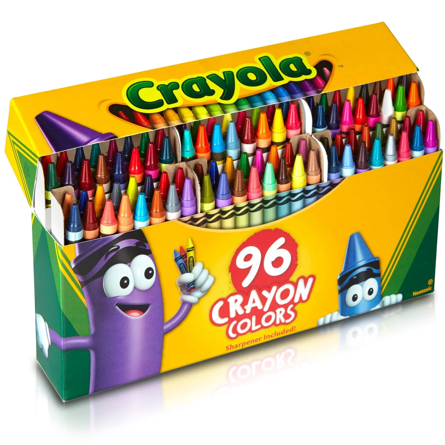 Crayola Crayon Set, 96 Count, With Sharpener, Classroom Must Haves, Back School Supplies for Teachers and Students