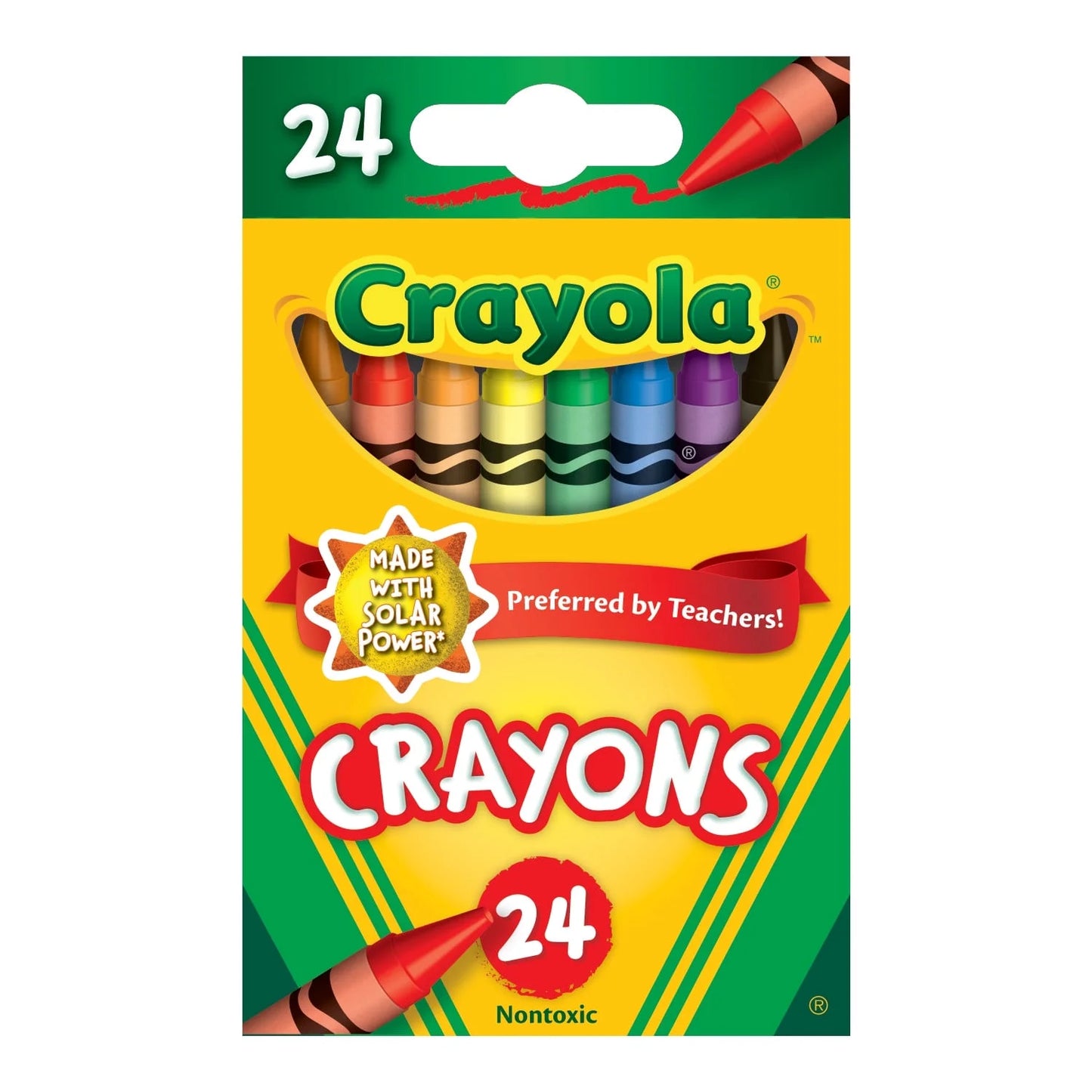 Crayola Crayons, 24 Count, Coloring Supplies for Kids, Classroom Must Haves for Teachers, Classic Colors