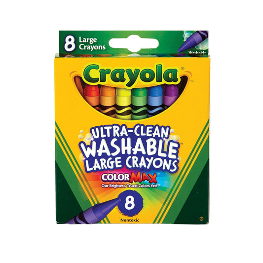 Crayola Large Washable Crayons, 8 Count