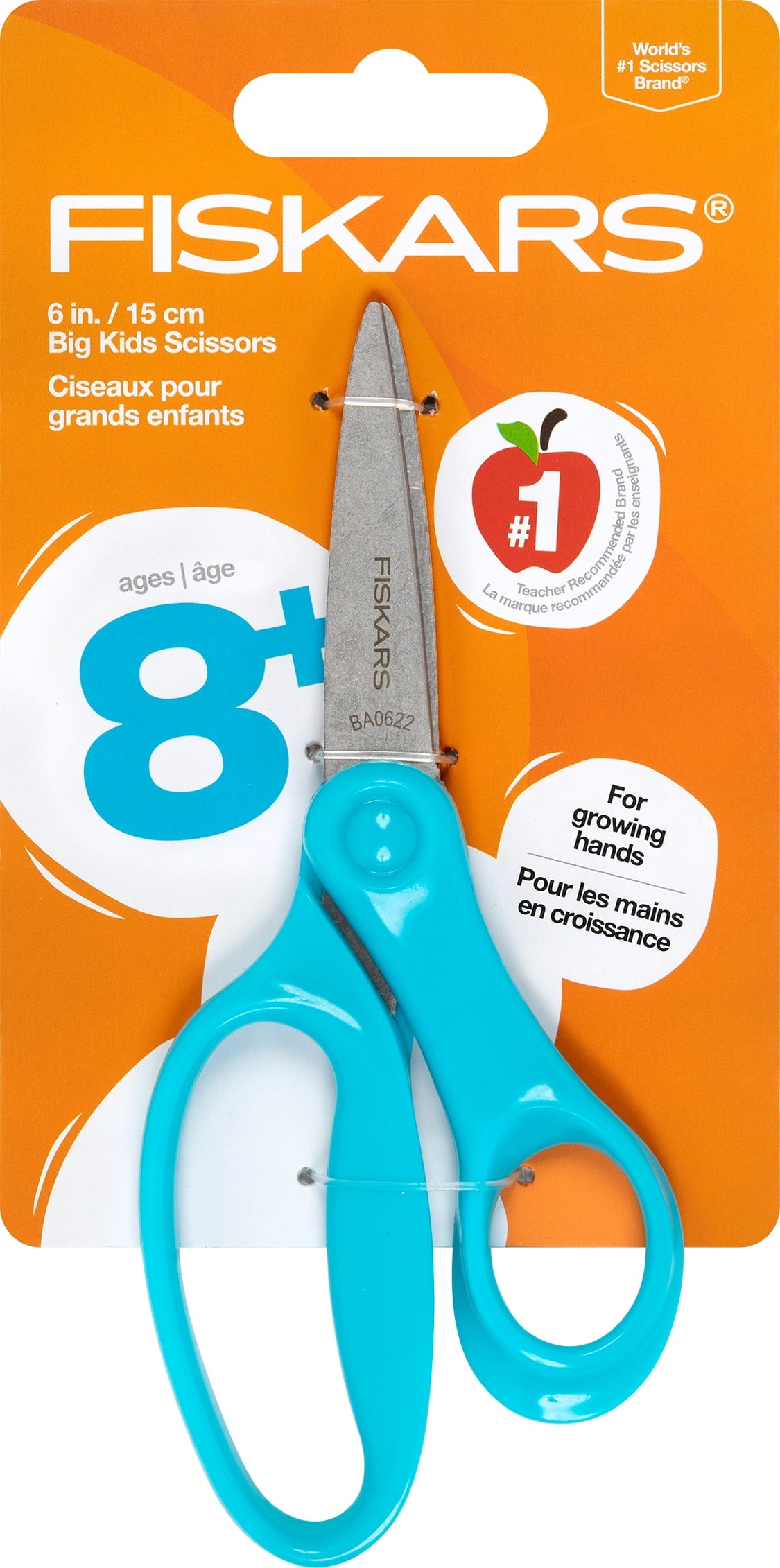 Fiskars Big Kid 6" Scissors, Turquoise