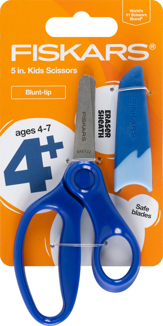 Fiskars 5" Blunt-Tip Kids Scissors, Blue