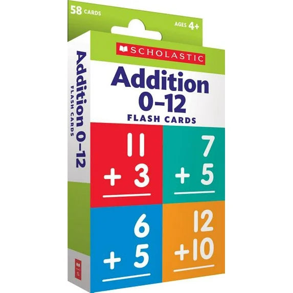 Scholastic Flash Cards: Addition 0 - 12