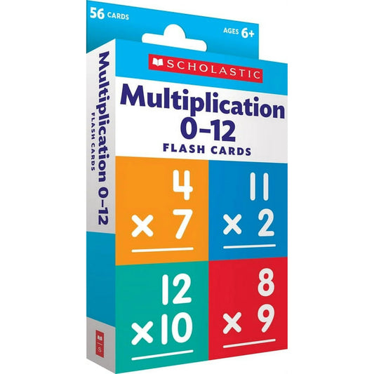 Scholastic Flash Cards: Multiplication 0 - 12