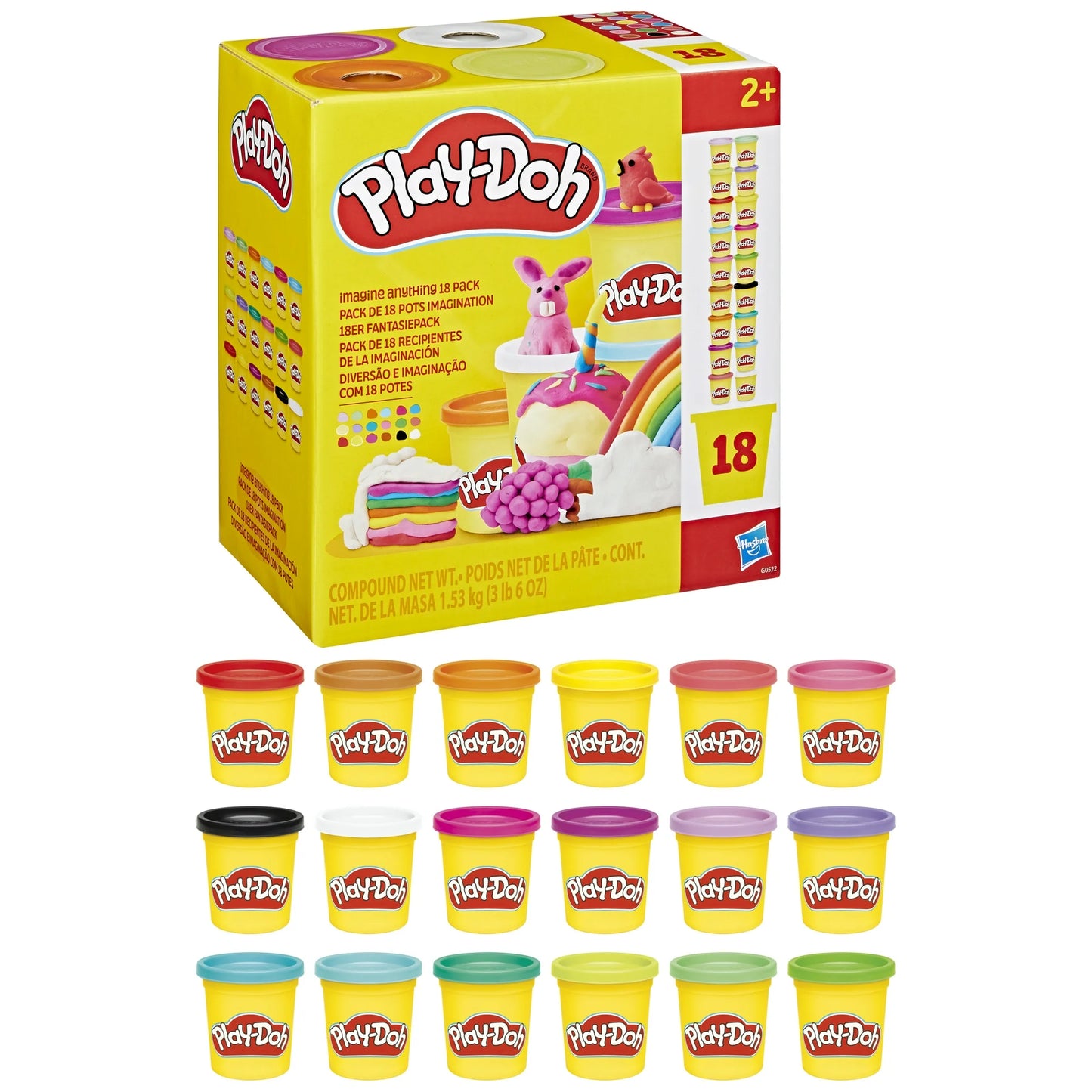 Play-Doh 18 Pack Imagine Anything, Artistic Learning, Arts & Crafts for Kids 2+
