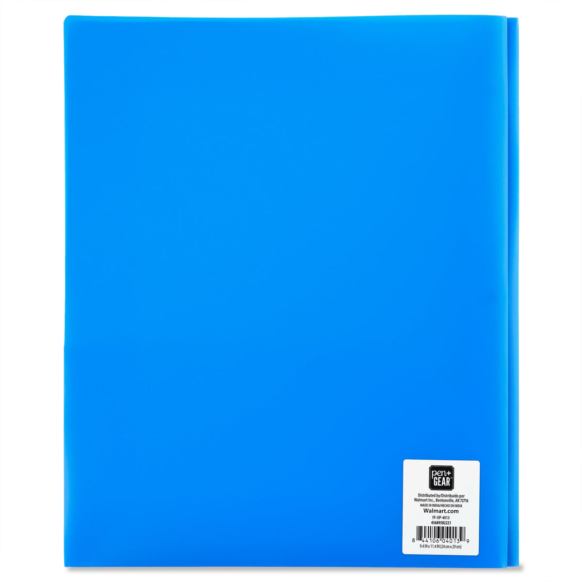 Pen+Gear 3-Prong 2-Pocket Poly Folder, Blue - image 4