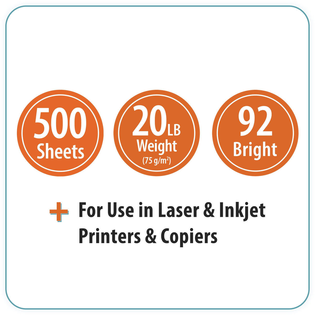 Pen+Gear Copy Paper, 8.5" x 11", 20 lb, 500 Sheets - image 5