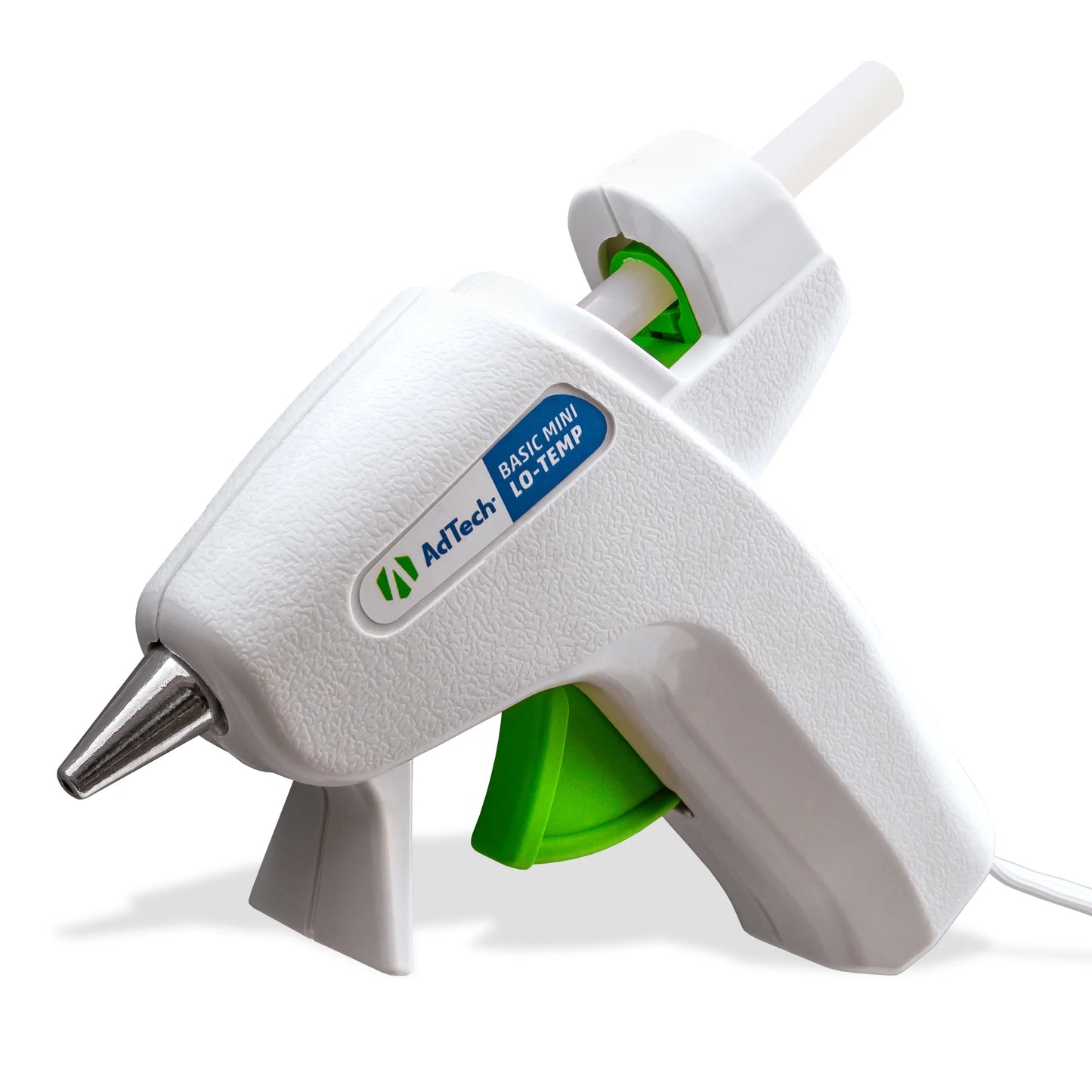 AdTech White Mini Glue Gun - Low Temperature Precision Crafting Tool