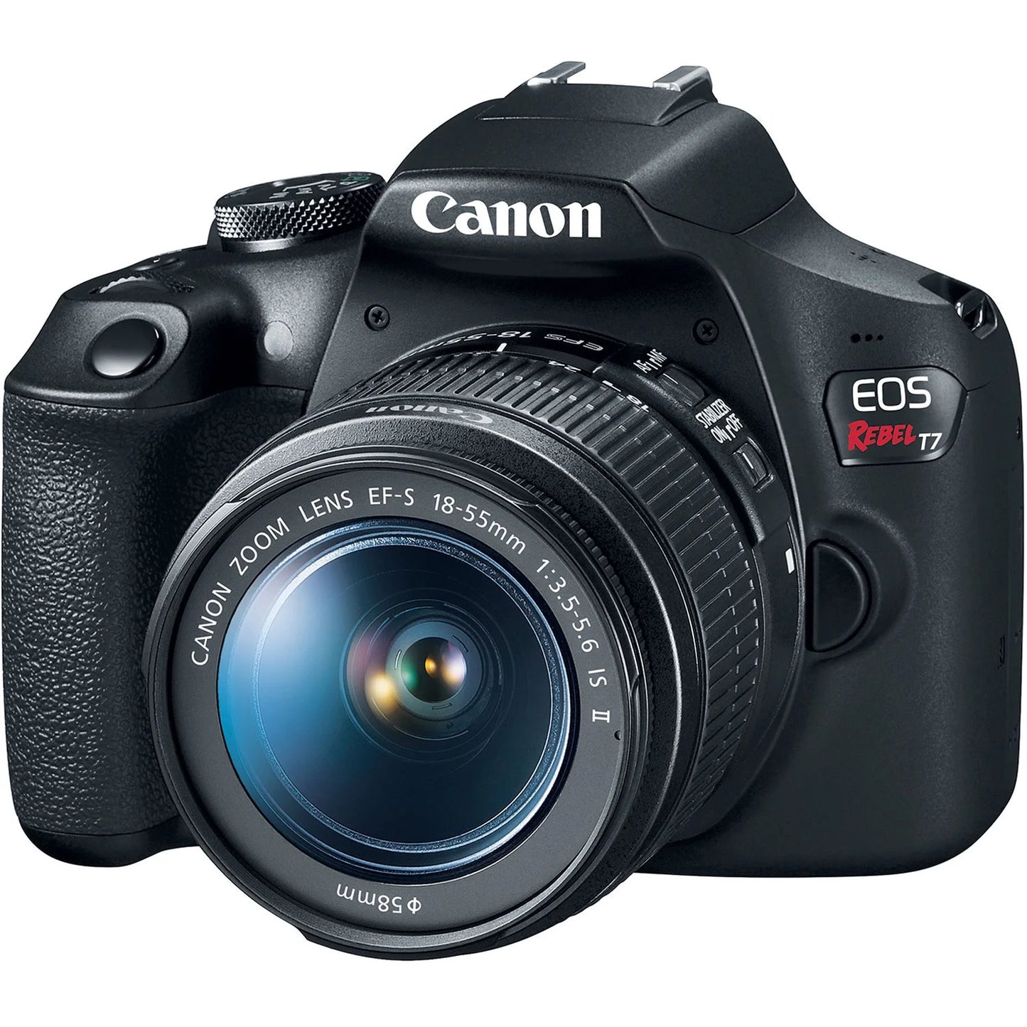 Canon EOS Rebel T7 Digital SLR Camera with EF-S 18-55mm & EF 75-300mm Lenses, APS-C Sensor, 24.1MP Photography Learning Interactive Kit