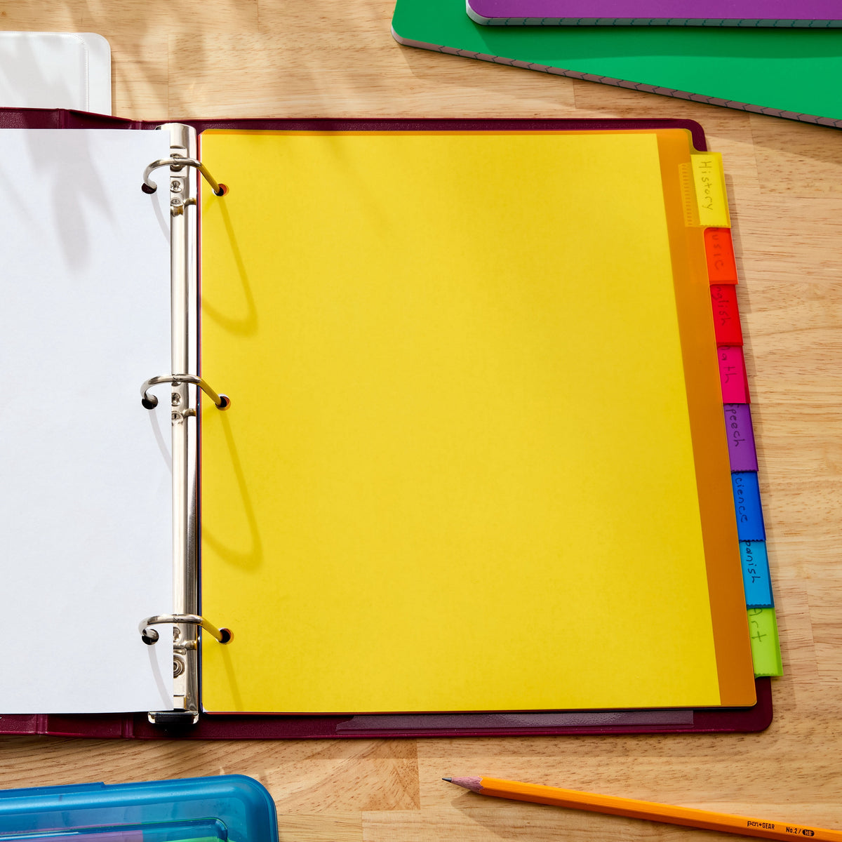 Pen+Gear 5-Tab Index Dividers, Letter Size - image 3