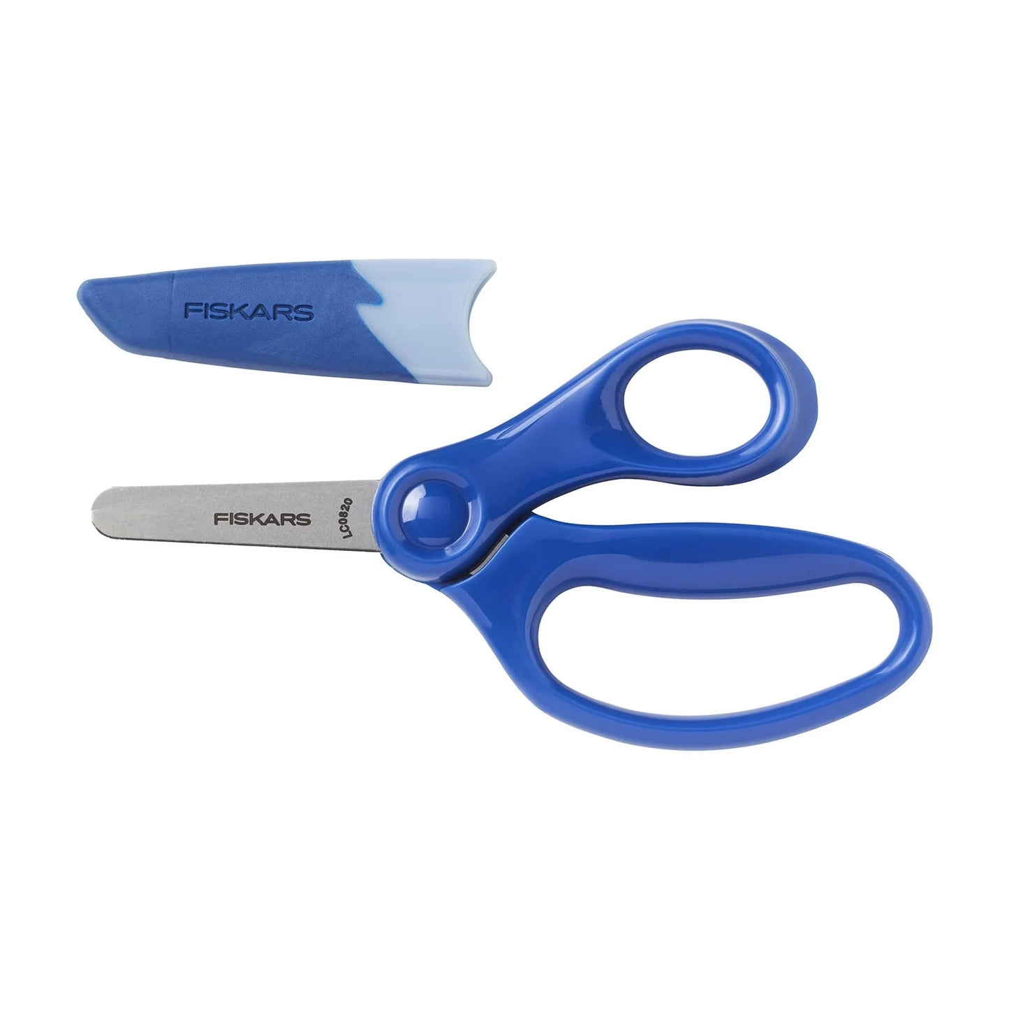 Fiskars 5 Inch Pointed Kids Scissor Ages 4-7, Safety Scissors With Cover
