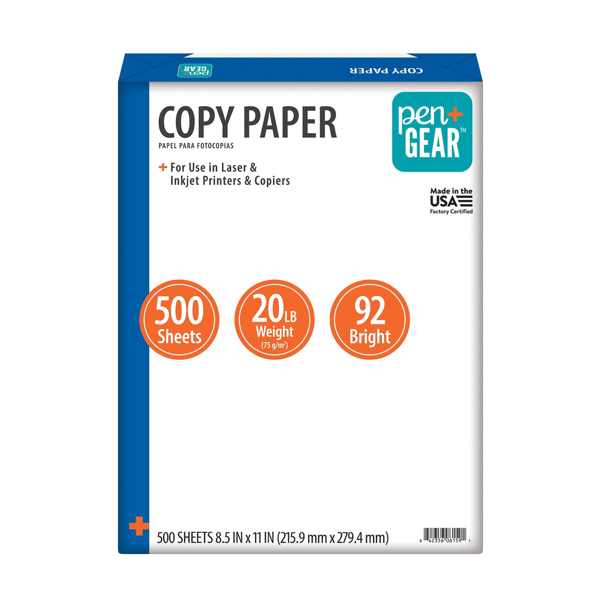 Pen+Gear Copy Paper, 8.5" x 11", 20 lb, 500 Sheets - image 4