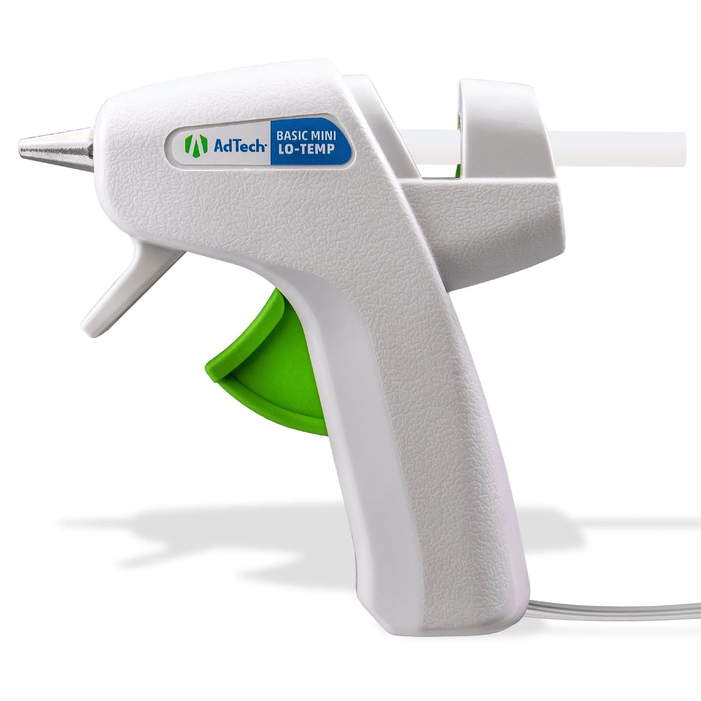AdTech White Mini Glue Gun - Low Temperature Precision Crafting Tool