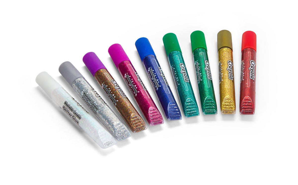 Crayola Washable Glitter Glue, 9 Count - image 4