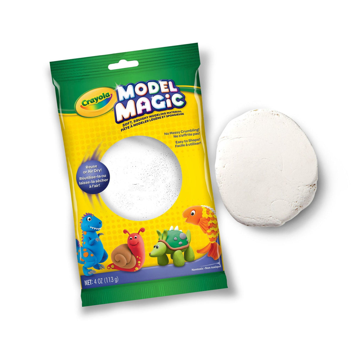 Crayola Model Magic Modeling Dough, White, 4 oz - image 6