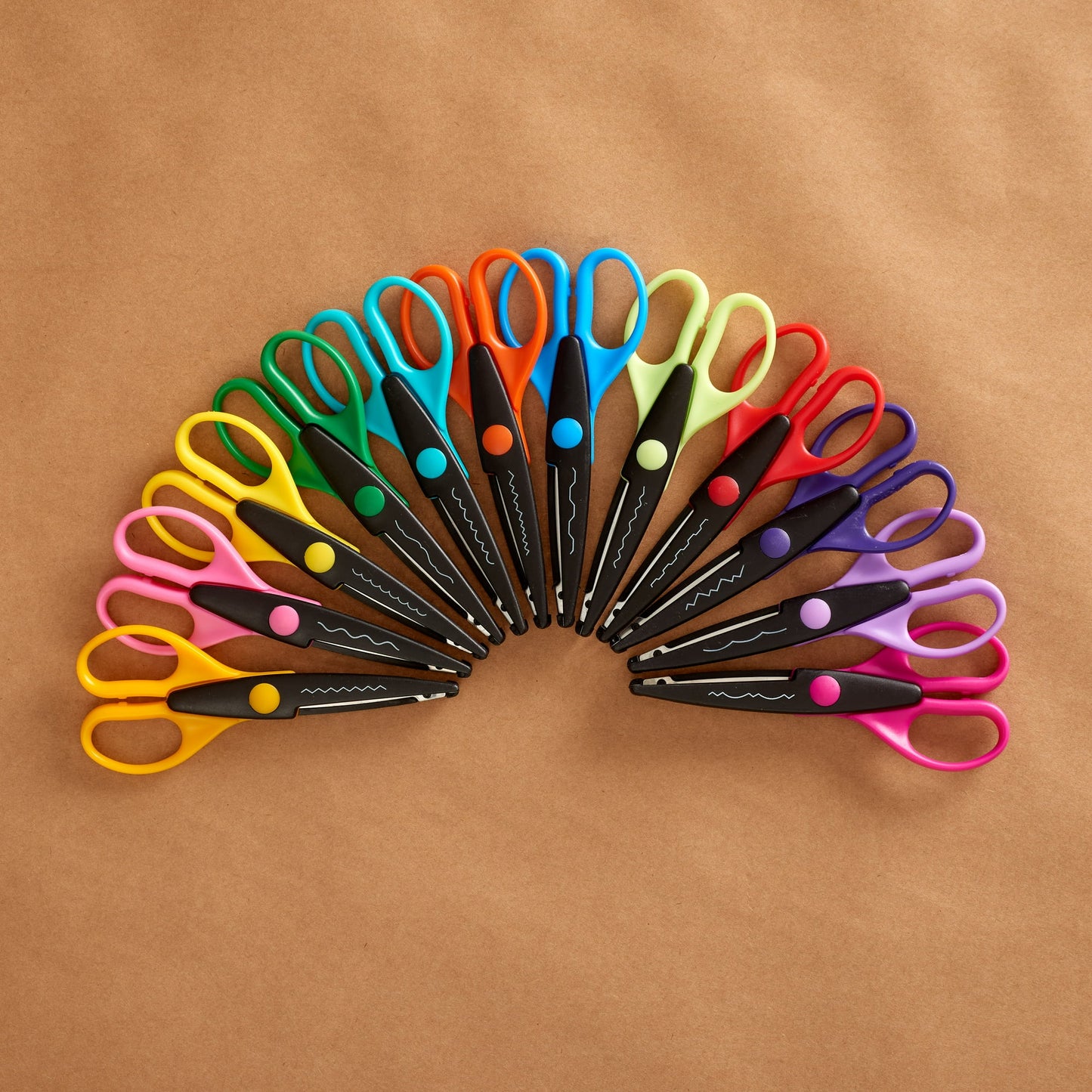 Hello Hobby 6.5" Decorative Edge Artistic Learning Scissors, 12 Pieces