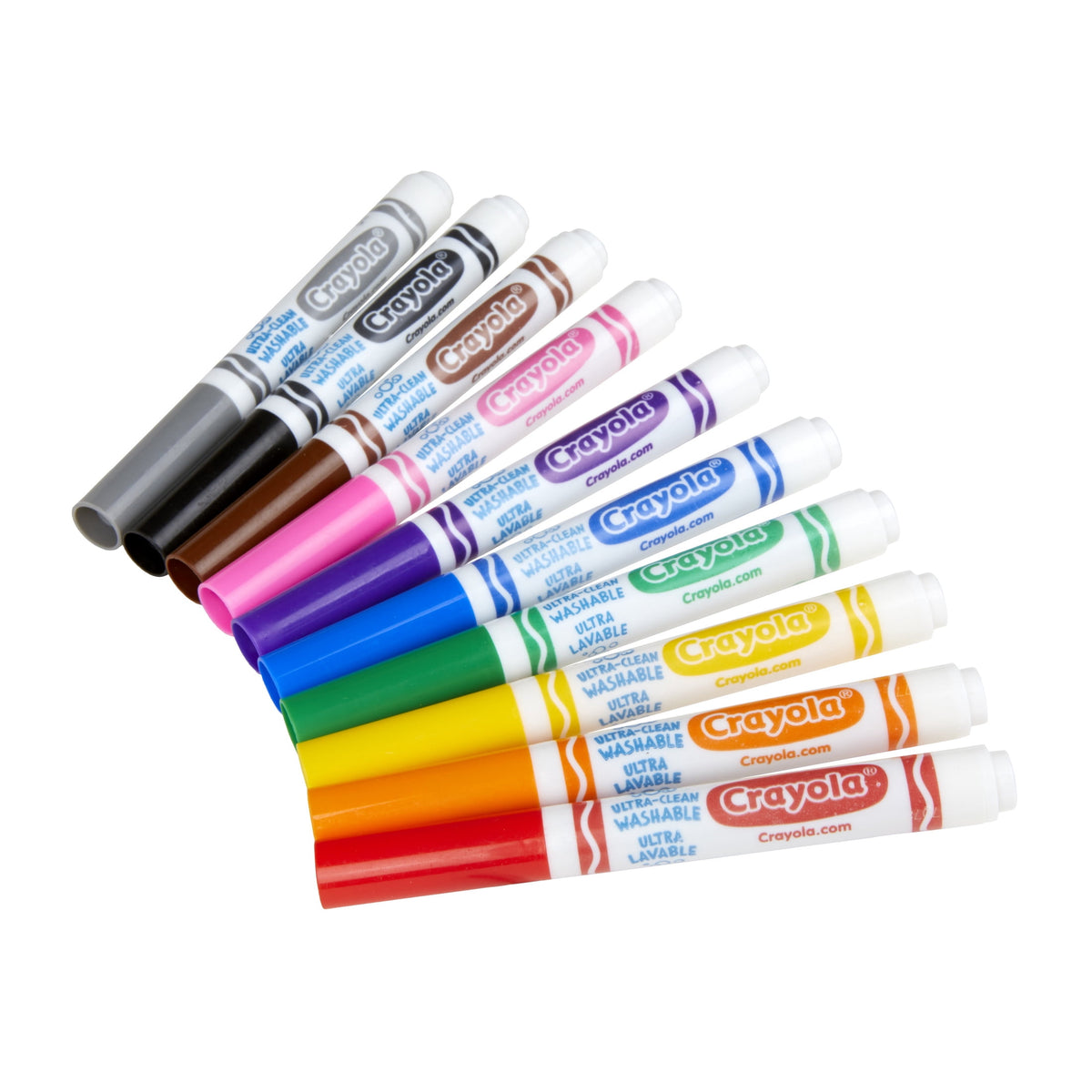 Crayola Ultra-Clean Washable Broad Line Markers, 10 Count - image 2
