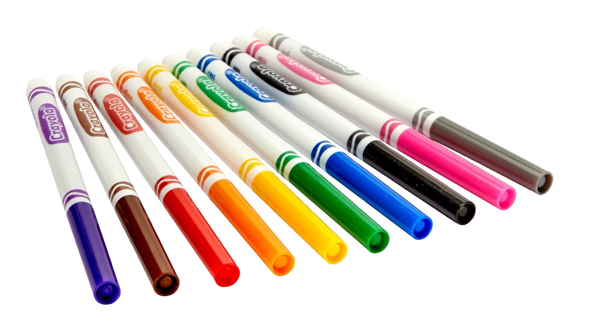 Crayola Fine Line Markers, Classic Colors, 10 Count - image 3